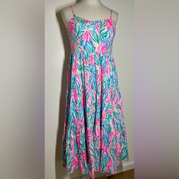 Lilly Pulitzer | Soiree Edith Midi Dress | Vibrant & Fun | Women’s 10 - Picture 2 of 6